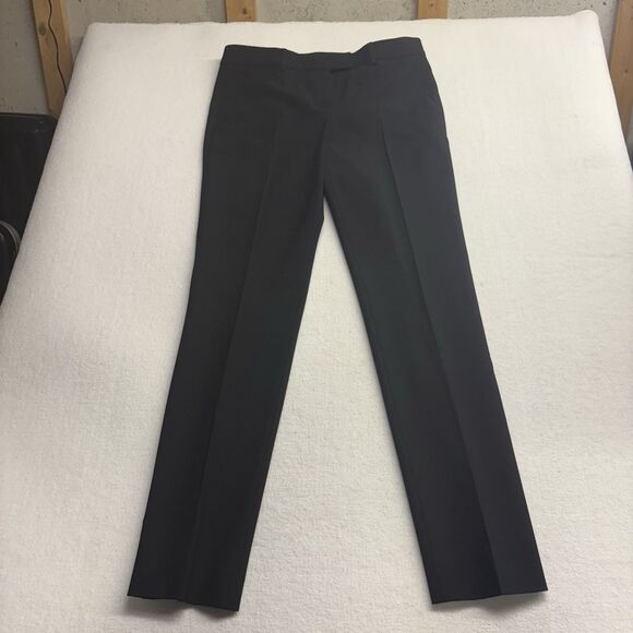 LONGCHAMP Womens Jersey Black Straight Leg Wool Trouser Pant Size 38 - Picture 1 of 8